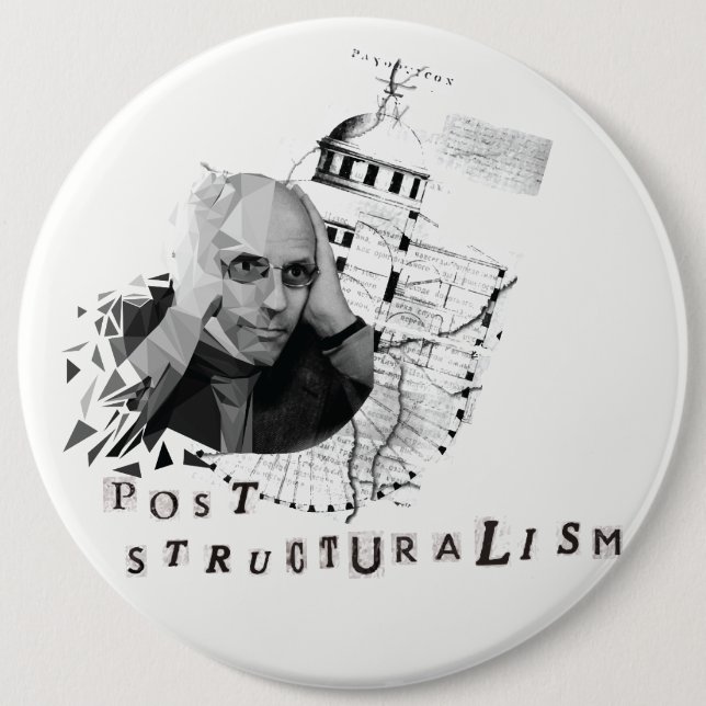 Foucault 6 Inch Round Button (Front)