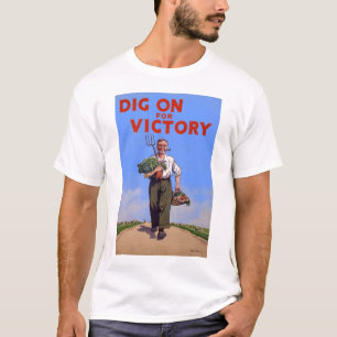 Fouille vintage dessus pour le T-shirt de victoire