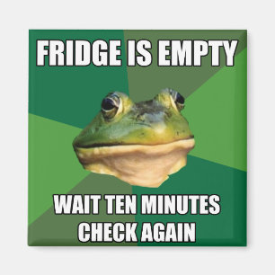 Foul Bachel Frog Empty Fridge Magnet