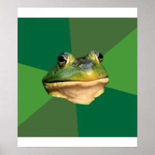 Foul Bachelor Frog Advice Animal Meme Poster