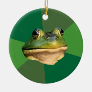 Foul Bachelor Frog Ceramic Ornament