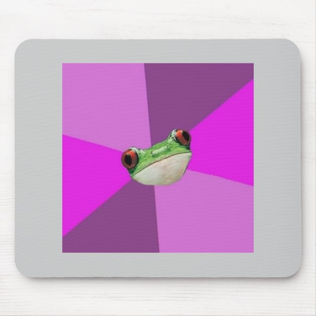 Foul Bachelorette Frog Advice Animal Meme Mouse Pad (Front)