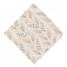 Foulard à poche en beige doux avec délicate ivy et