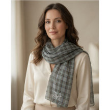 Chiffon à carreaux écossais personnalisé