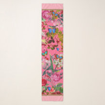 Jardin Vintage rose vif Rose Chiffon