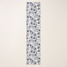 Mona Aquarelle Fleurs sauvages Floral Gris et Blan