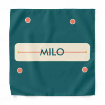 Foulard pour animaux de compagnie sarcelle personn