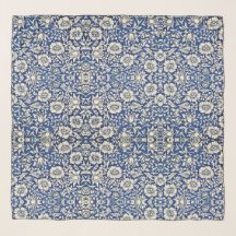 William Morris Fleurs Mallow Floral Bleu Blanc Bla