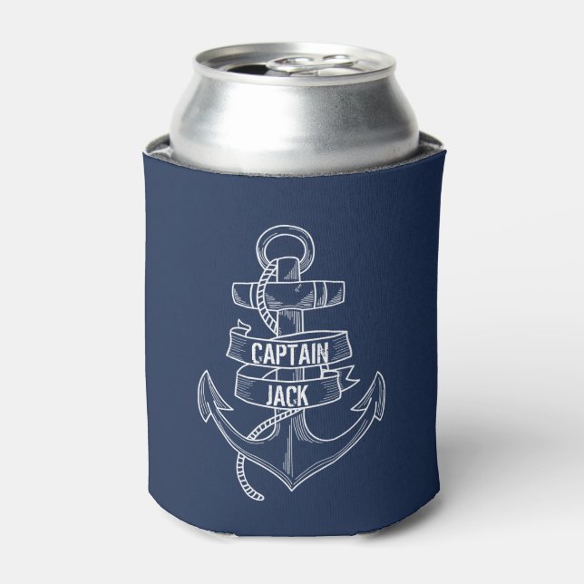 Fouled Anchor Custom Captain Can Cooler (Can Front)