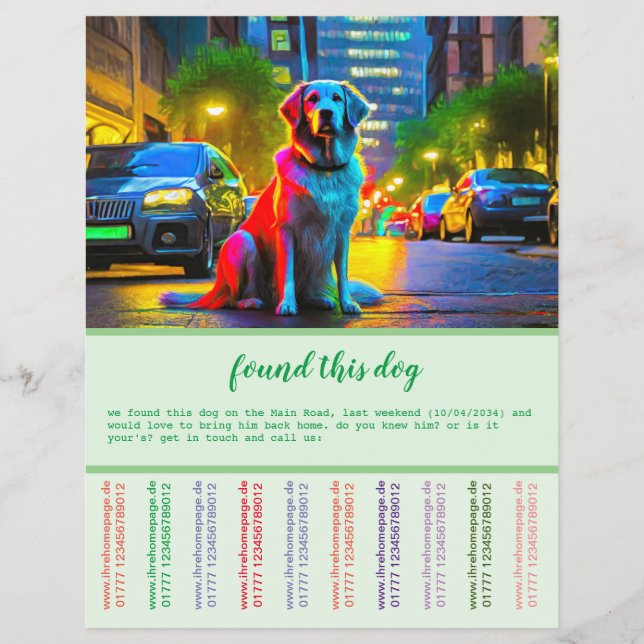 Found Dog  Flyer (Front)