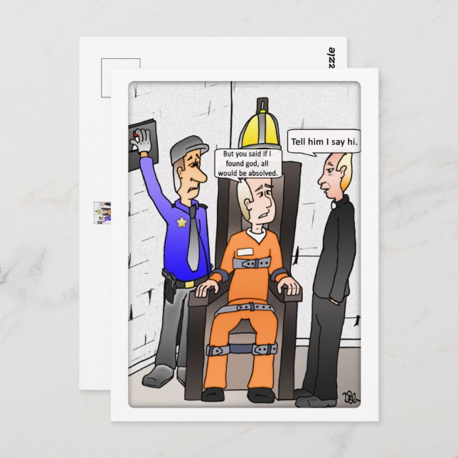 Found God White Postcard (Front/Back)