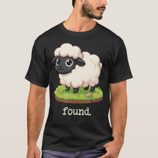 Found Minimalist Sheep Christian Psalm 23 Lamb T-Shirt