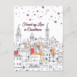 Found my Love in Casablanca Valentine's Day Postcard