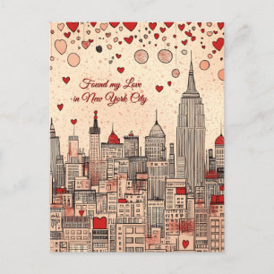 Found my Love in New York City Valentine's Day Postcard