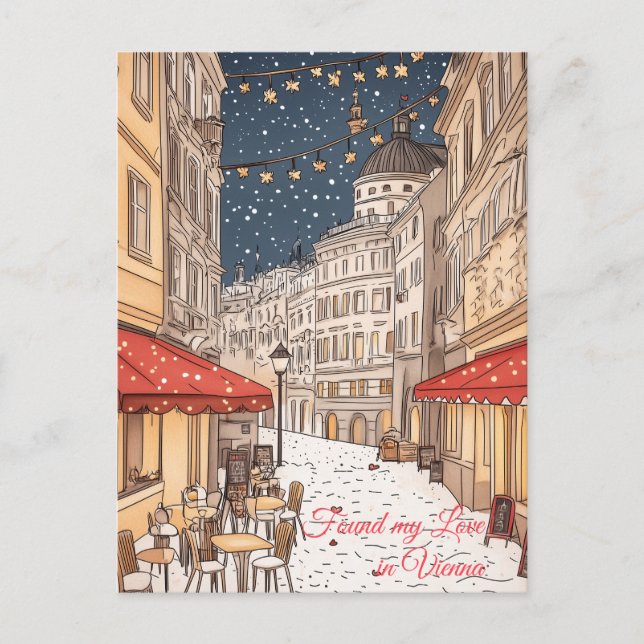 Found my Love in Vienna Valentine's Day Postcard (Front)