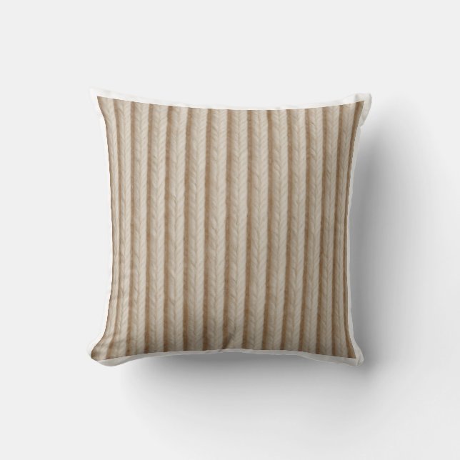 Found Object Shadow Box Grid Silhouette Throw Pillow (Front)