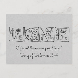Found One Soul Loves~Scripture~Save the Date Announcement Postcard