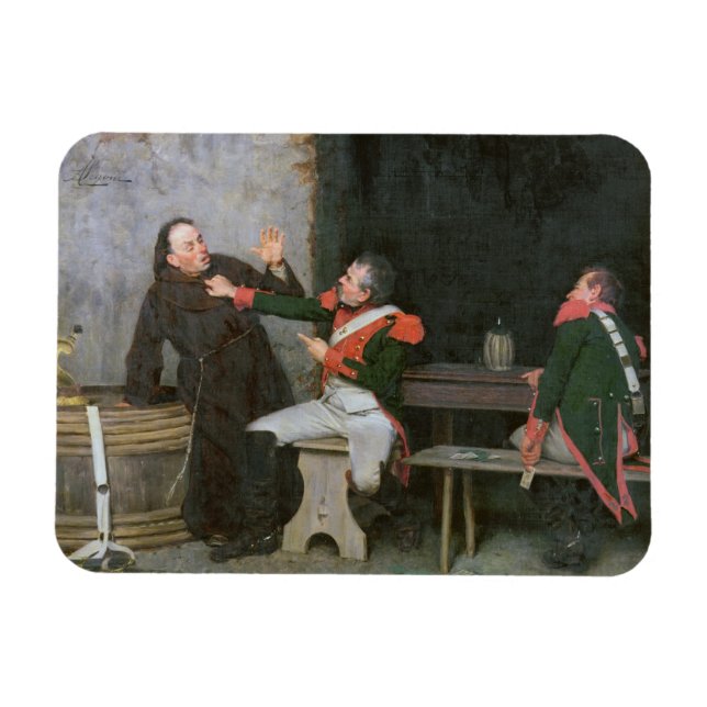 Found Out (oil on canvas) (one of pair - See 19572 Magnet (Horizontal)