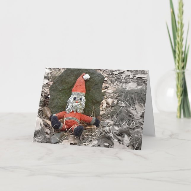 Found Santa Doll Holiday Card (Front)