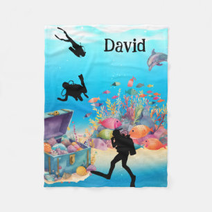 Found treasure chest Fleece Blanket