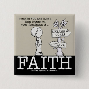 Foundation of Faith 2 Inch Square Button
