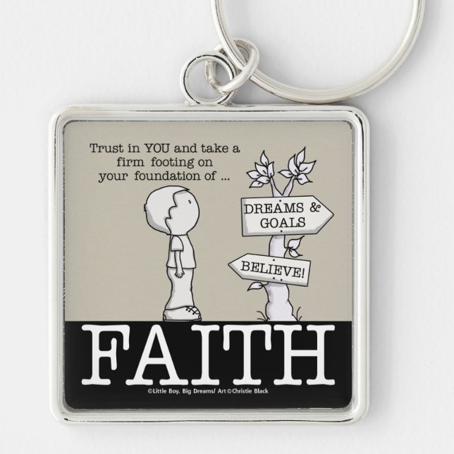 Foundation of Faith Keychain (Front)