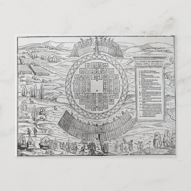 Foundation of Hochelaga Postcard (Front)