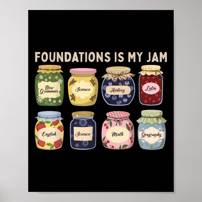 Foundations Is My Jam Funny Clical Conversation Me Poster (Front)