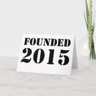 Founded 2015 card