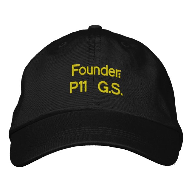 Founder: P11 G.S. Embroidered Hat (Front)