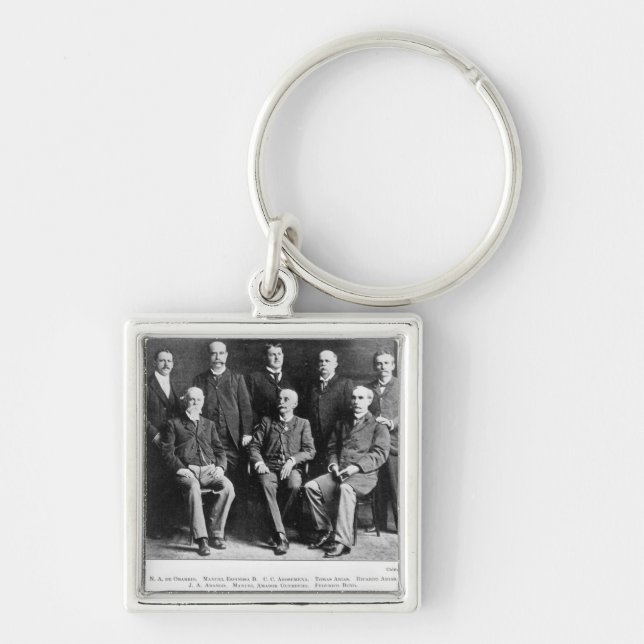 Founders of the Republic of Panama Keychain (Front)