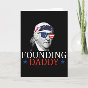 Founding Daddy Paul Revere 4th Of July Card