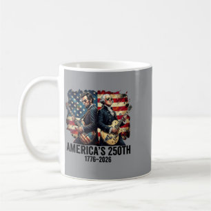 Founding Father Abe Lincoln Playing Guitar 250th Coffee Mug