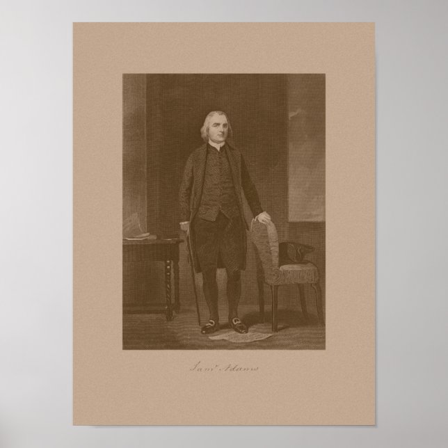 Founding Father Samuel Adams Poster (Front)