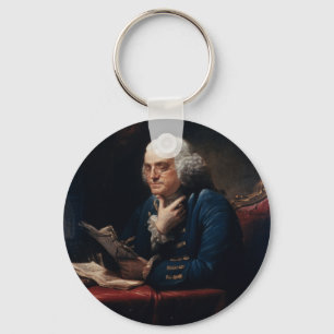 Founding Father "Thumb Portrait" Benjamin Franklin Keychain