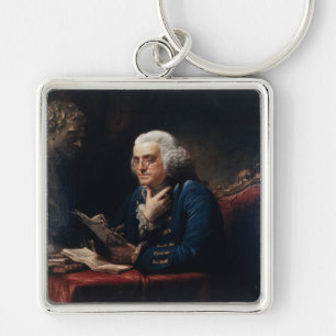 Founding Father "Thumb Portrait" Benjamin Franklin Keychain