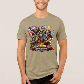 Founding Fathers Superhero Squad 250th Anniversary Tri-Blend Shirt