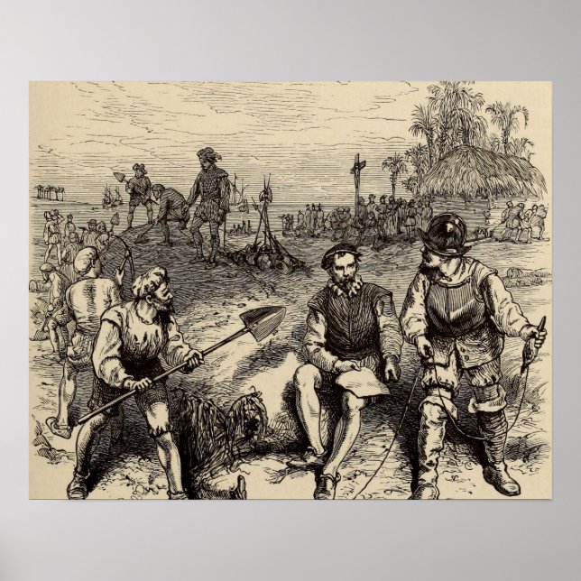 Founding of St. Augustine Poster (Front)