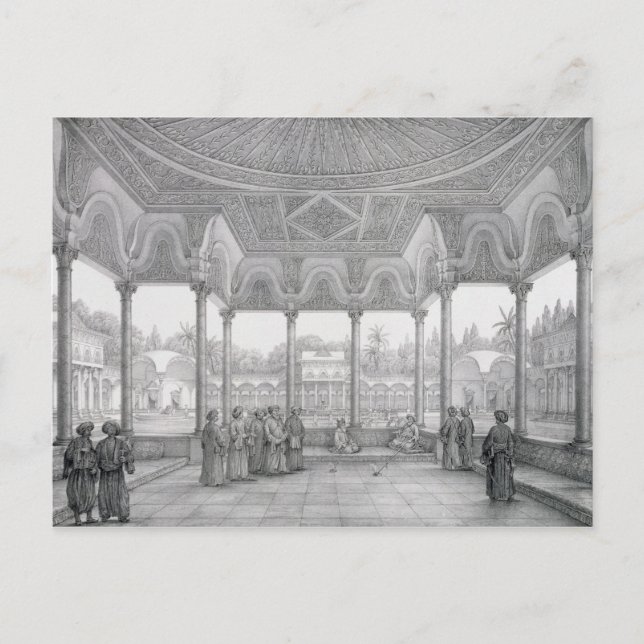 Fountain and Kiosk of the Garden of Choubrah, from Postcard (Front)