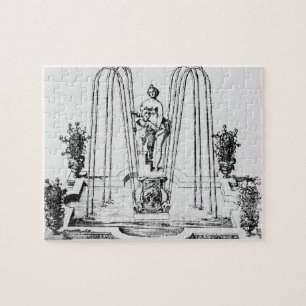 Fountain design from 'The Gardens of Wilton', c.16 Jigsaw Puzzle