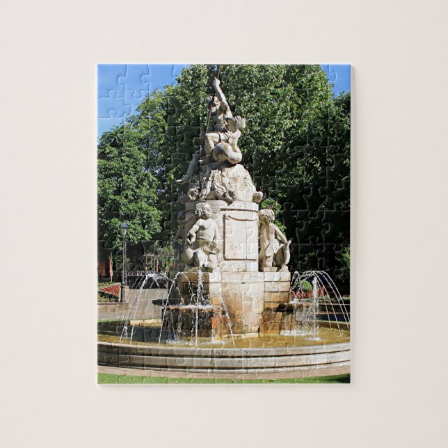 Fountain in Leon, El Camino Jigsaw Puzzle (Vertical)
