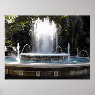 Fountain in Marbella Spain Poster