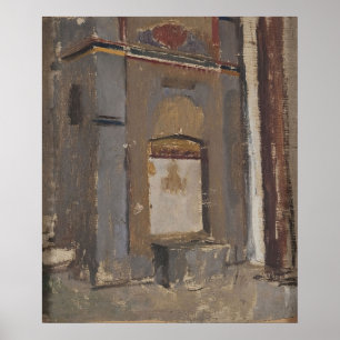 Fountain in the khan’s palace in Bakhchisaray. Poster