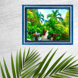 Fountain In The Tropics Poster