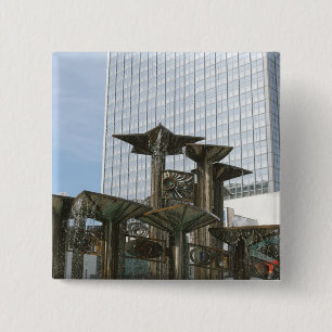 Fountain of International Friendship in Berlin 2 Inch Square Button