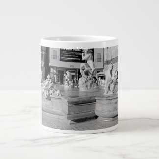 Fountain of Neptune roman sculpture  Large Coffee Mug