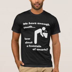 Fountain of Smarts Funny T-Shirt Humour