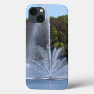 Fountain On A Lake iPhone Cases