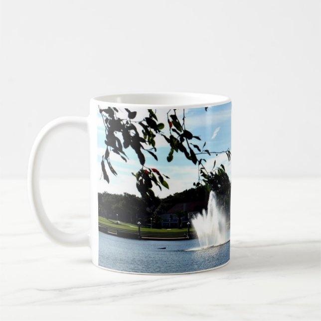 Fountain on the Lake Mug (Left)
