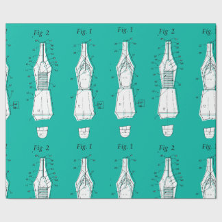 Fountain pen design wrapping paper